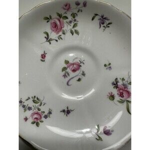 Royal Tuscan Made In England Fine Bone China Saucer Small Plate Roses  5-1/2"